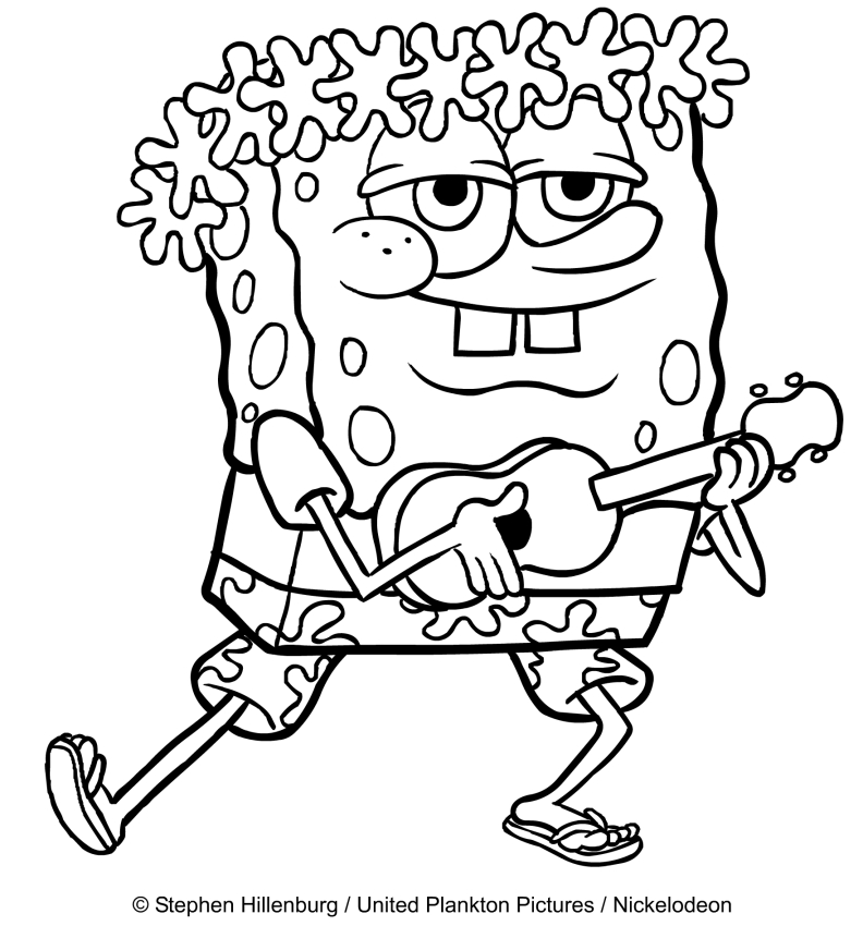 Desenho De Bob Esponja Cantando Para Colorir Tudodesenhos My Xxx Hot Girl Porn Sex Picture