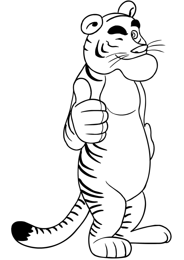 Desenho De Ou Tigre Ou Amigo De Masha U O Urso Para Colorir