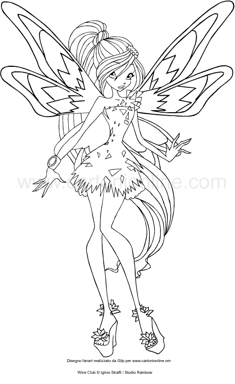 Desenho De Bloom Tynix Winx Club Para Colorir