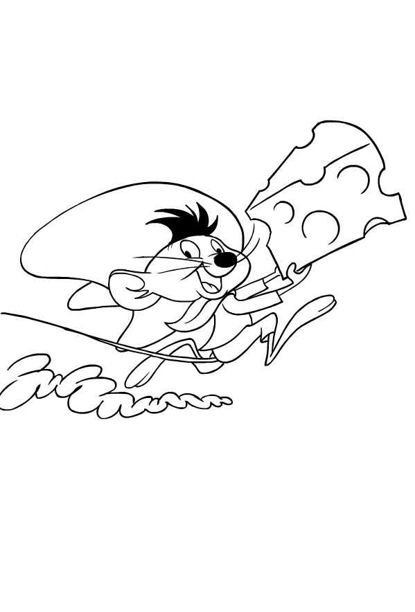 Coloriage De Speedy Gonzales