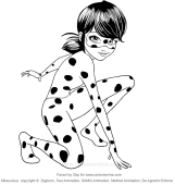 Dibujos de Miraculous: Las aventuras de Ladybug para colorear