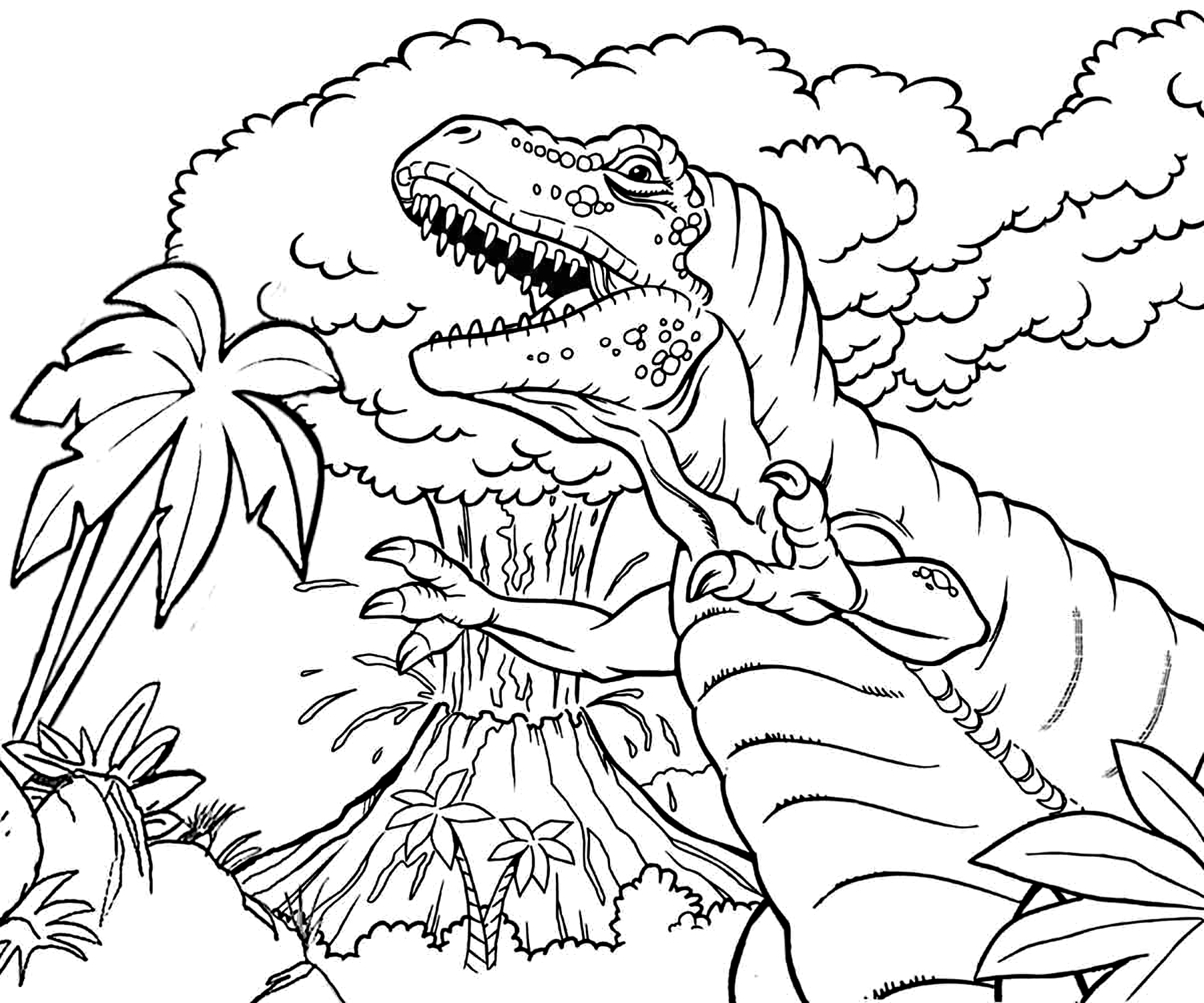 Dibujo De Jurassic World Para Colorear Tyello