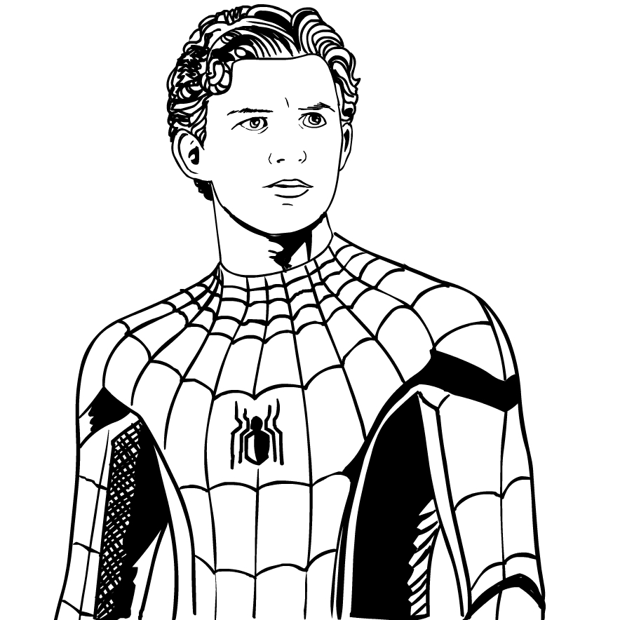 Dibujos De Peter Parker Spiderman Para Colorear Para Colorear Pintar E