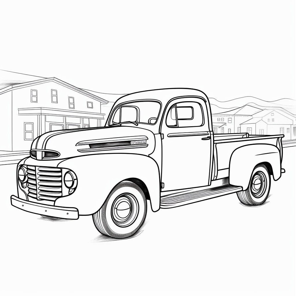 Ford Car Coloring Page