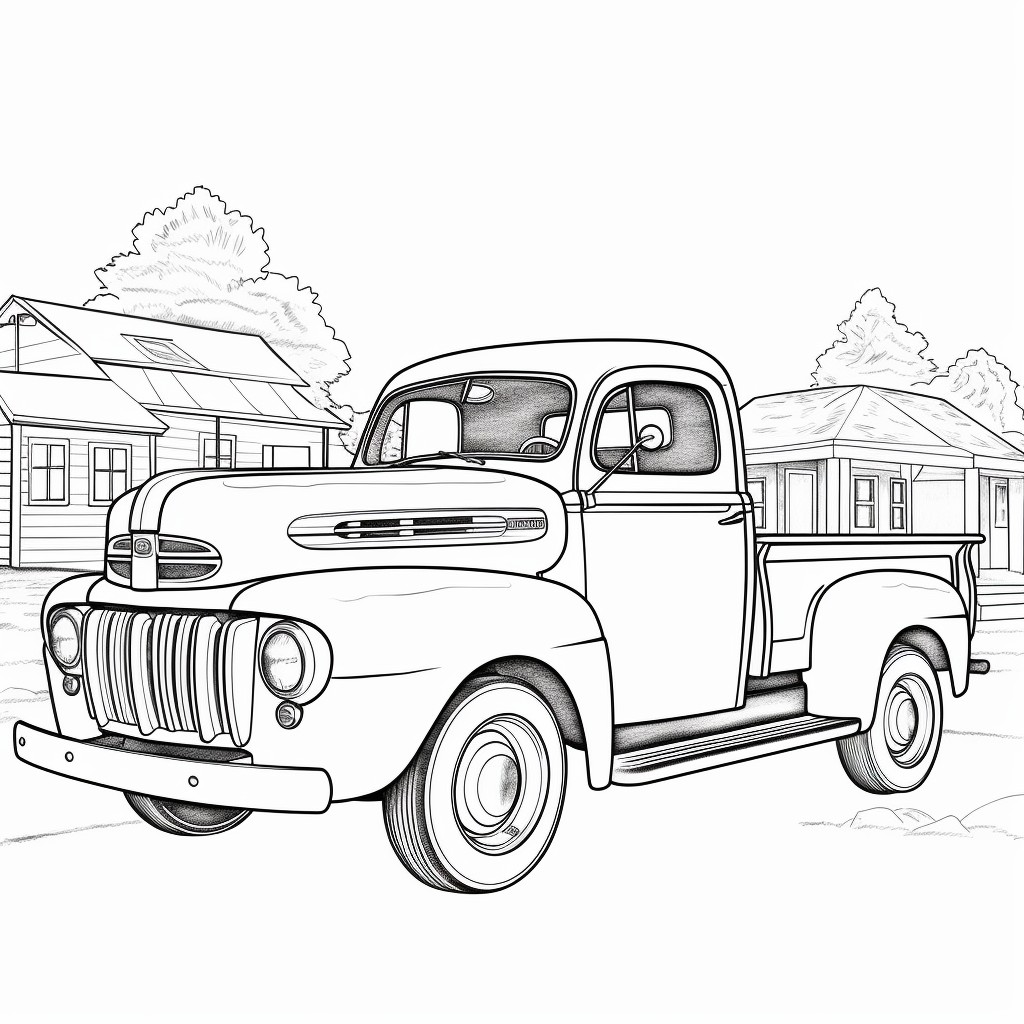 Ford Car Coloring Page