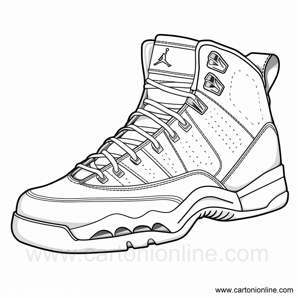 Ausmalbilder Jordan Nike Schuhe