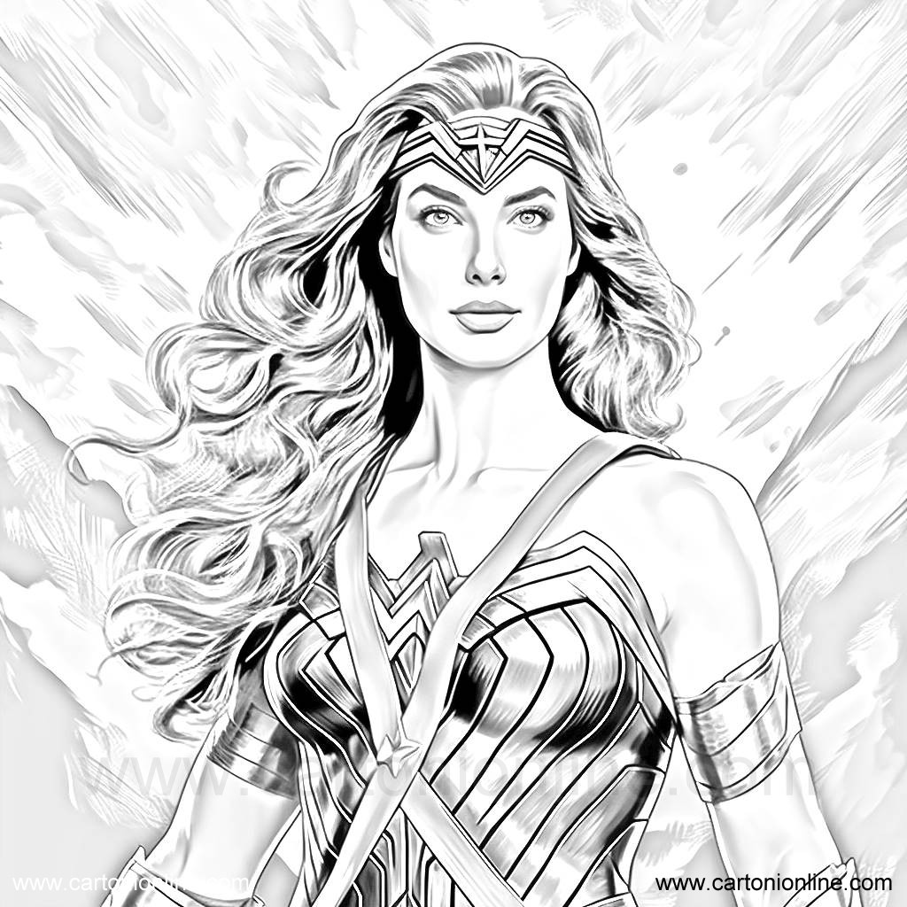 Dibujo De Wonder Woman De Wonder Woman Para Colorear