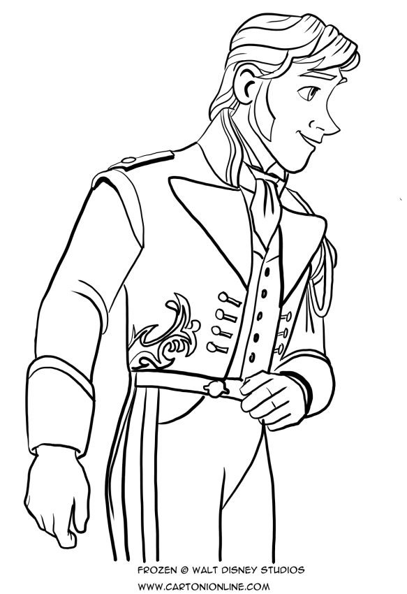 Prince Hans coloring page