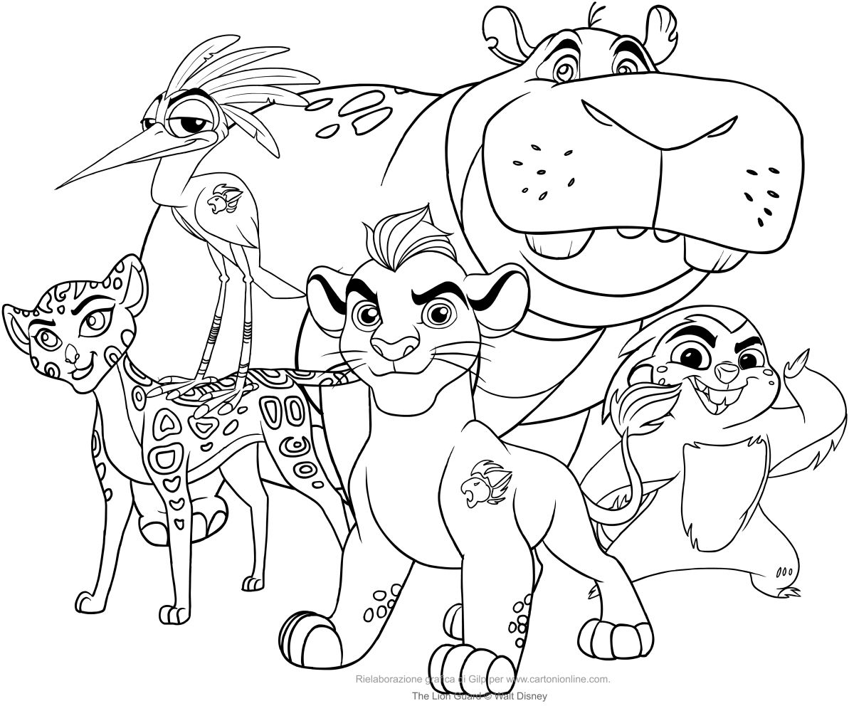 The Lion Guard coloring page to print