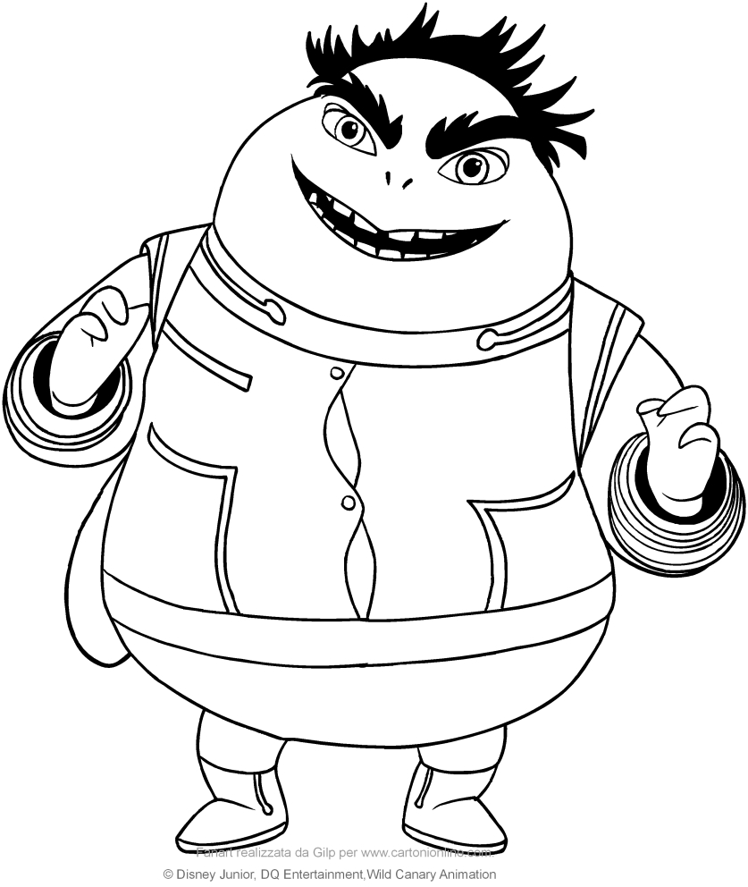 Gadfly Garnett (Miles from Tomorrowland) coloring page to print