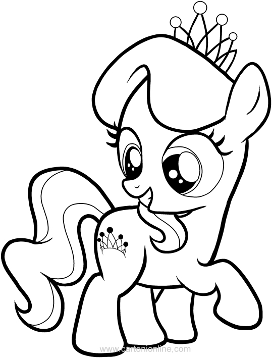  Diamond Tiara of My Little Pony coloring page to print