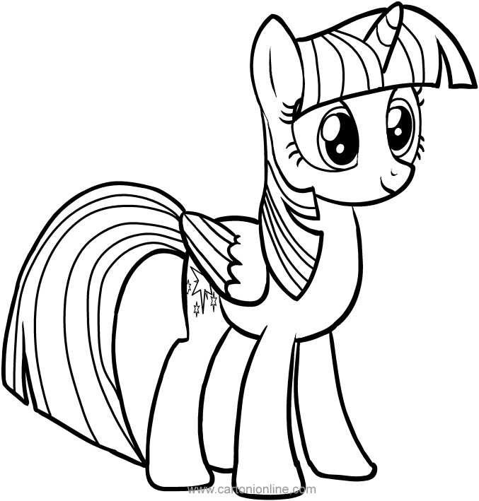  Twilight Sparkle of My Little Pony coloring page to print