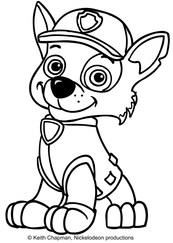 Rocky coloring page - Paw Patrol