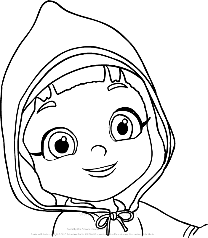 Drawing Rainbow Ruby coloring pages printable for kids