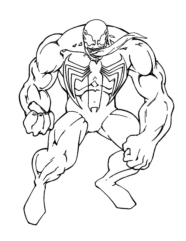Drawing Venom coloring page