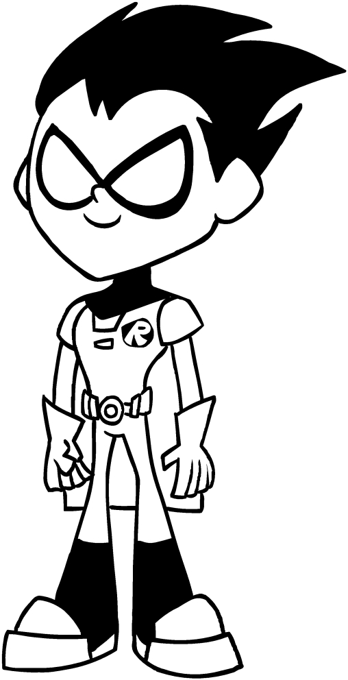 Robin of the Teen Titans Go coloring page to print