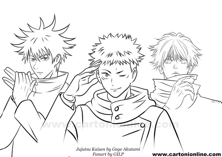 Desenhos Para Colorir De Jujutsu Kaisen