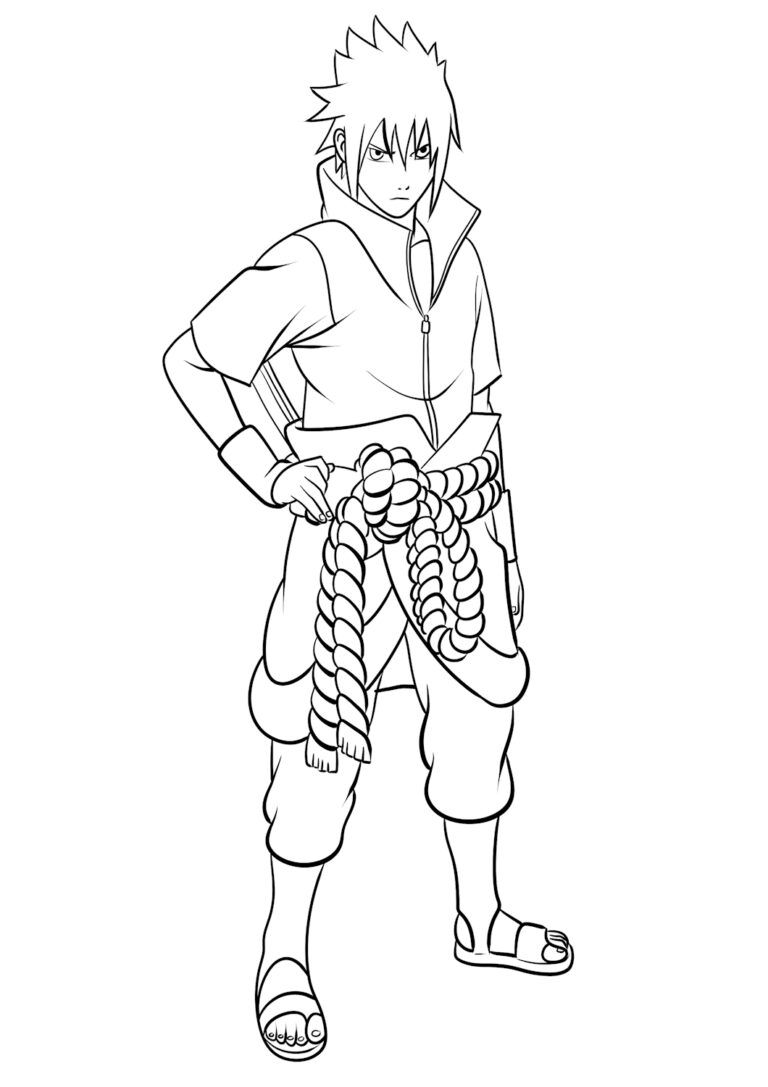 Coloriages Sasuke Uchiha